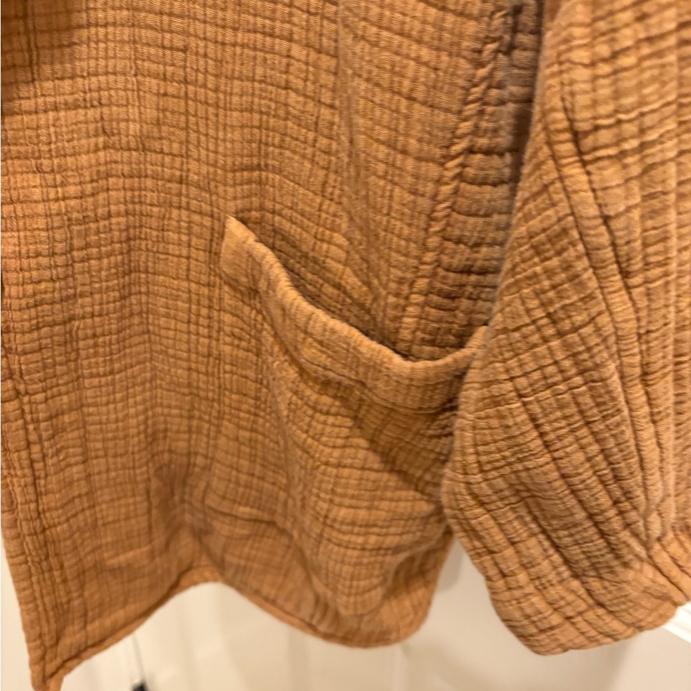 Pilcro Rust Brown Open-Front Jacket - image 5